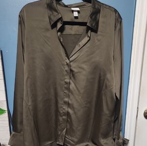 A New Day Olive Blouse